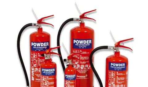 إستخدامات مطفأة البودرة الكيماوية الجافة